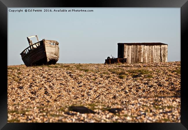 Dungeness Boat Framed Print by Ed Pettitt