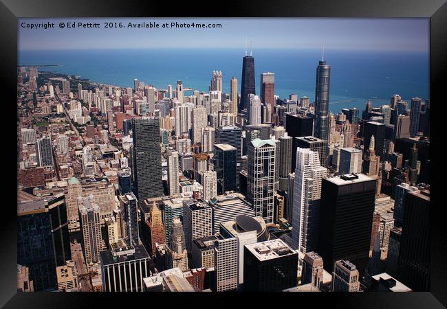 Chicago Skyline Framed Print by Ed Pettitt