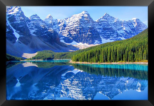 Moraine Lake Framed Print by World Images