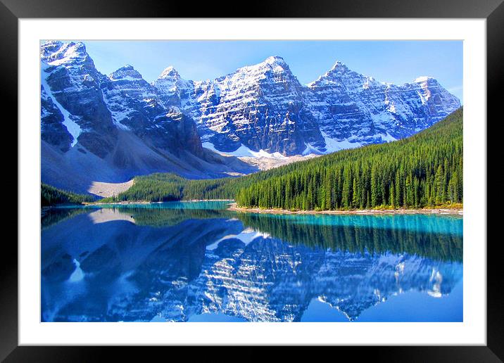 Moraine Lake Framed Mounted Print by World Images