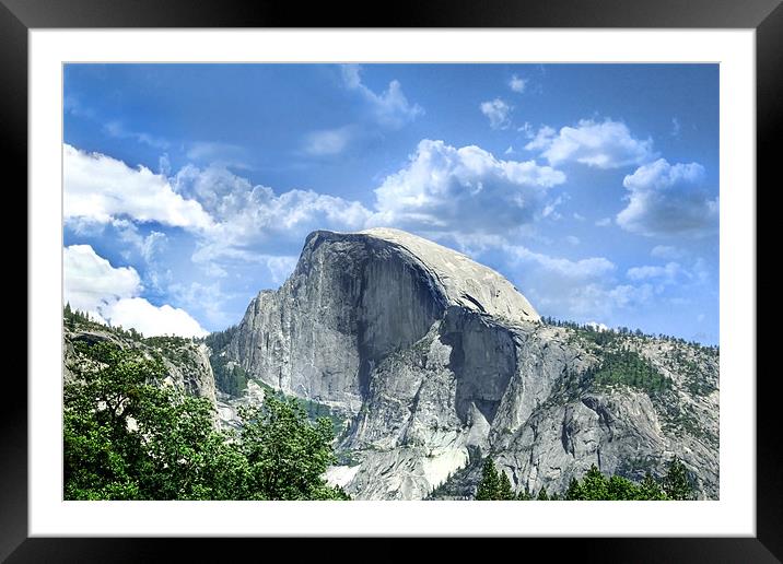 Half Dome Rock Framed Mounted Print by World Images