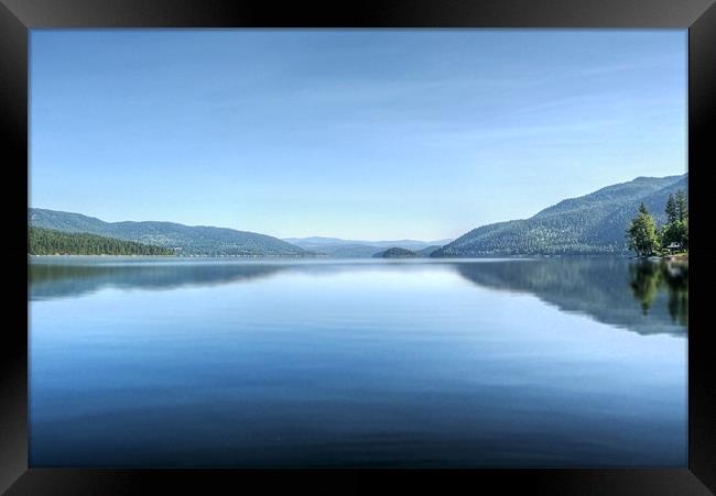 Canim Lake Framed Print by World Images
