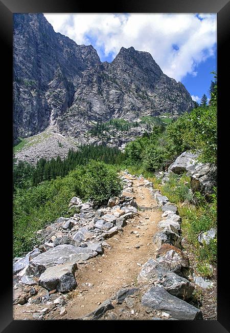 Death Canyon Trail Framed Print by World Images