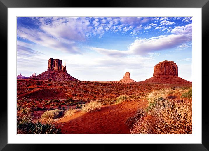 Monument Valley Framed Mounted Print by World Images