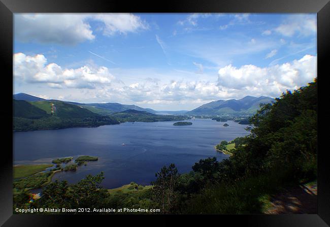 Derwent Water Framed Print by Ali Brown