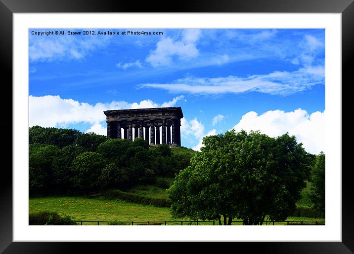 Penshaw Monument Framed Mounted Print by Ali Brown