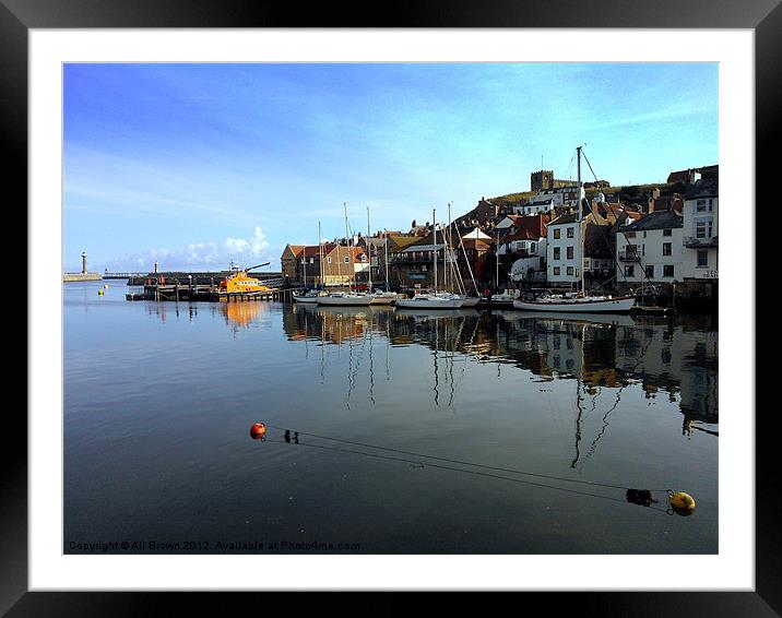 Whitby Morning Framed Mounted Print by Ali Brown