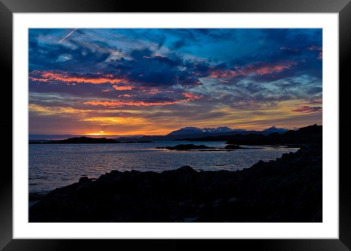 Sunset Scotland Framed Mounted Print by Col Sm