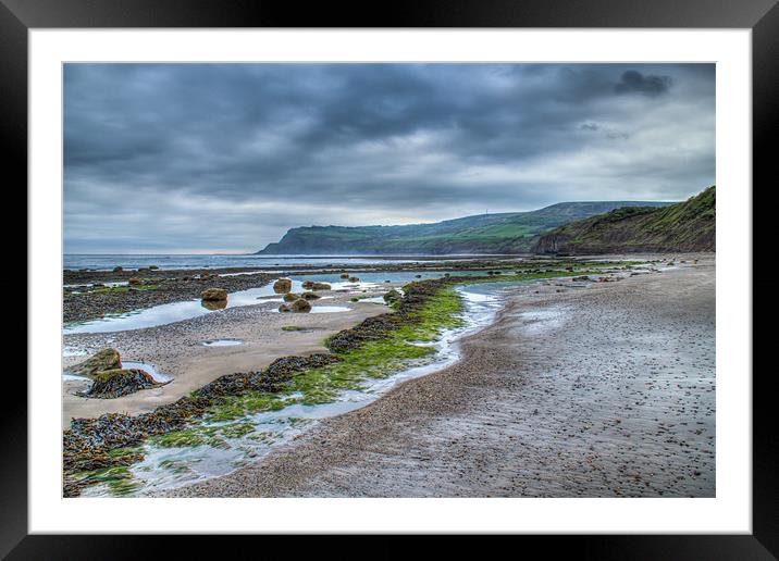 Cloudy Morning Over Robin-Hoods Bay Framed Mounted Print by Jonathan Swetnam