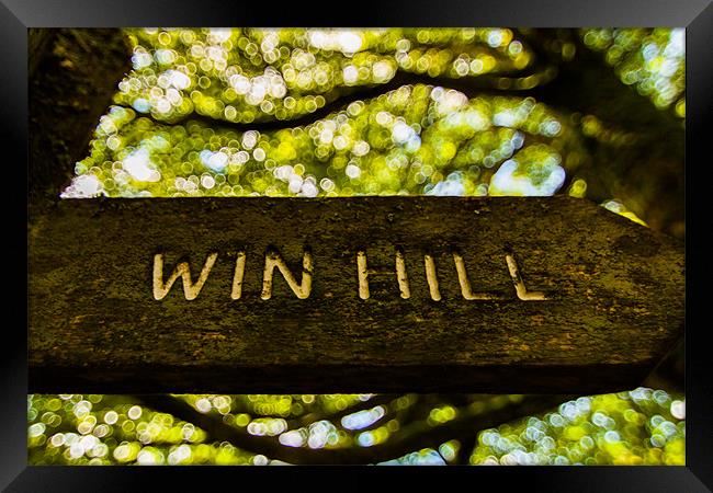 Win Hill Framed Print by Jonathan Swetnam