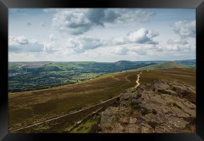 Hope Valley from Win Hill Framed Print by Jonathan Swetnam