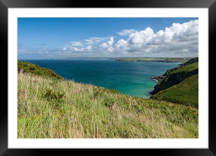 Port Quin Bay Framed Mounted Print by Jonathan Swetnam