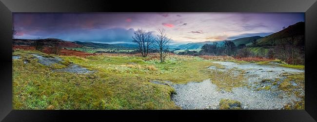 Hope Valley Sunrise Panorama Framed Print by Jonathan Swetnam