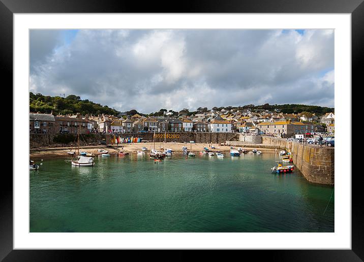 Mousehole Harbour Framed Mounted Print by Jonathan Swetnam