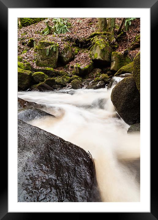 Padley Gorge Framed Mounted Print by Jonathan Swetnam