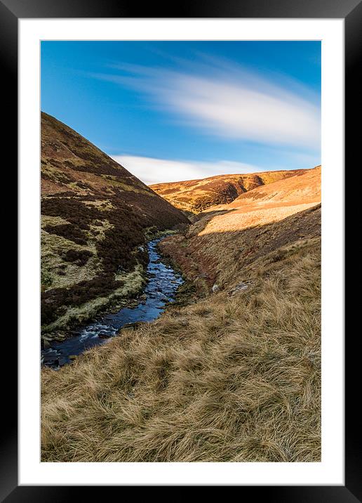 Upper Ashop Valley Framed Mounted Print by Jonathan Swetnam