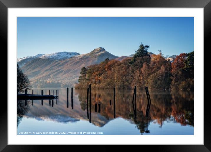 Catbells Framed Mounted Print by Gary Richardson