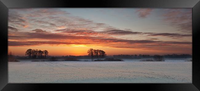 Winter Sunrise Framed Print by Gary Richardson