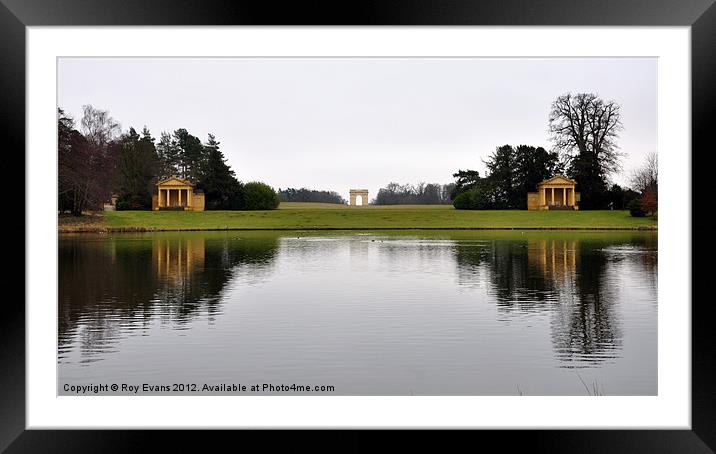 A view from stow Framed Mounted Print by Roy Evans