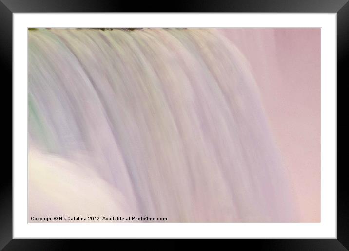 Rainbow Candy Water Framed Mounted Print by Nik Catalina