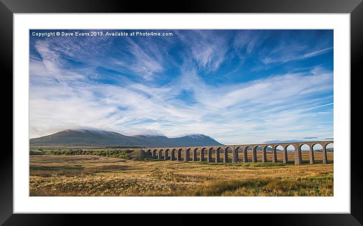 Ribblehead Viaduct Framed Mounted Print by Dave Evans