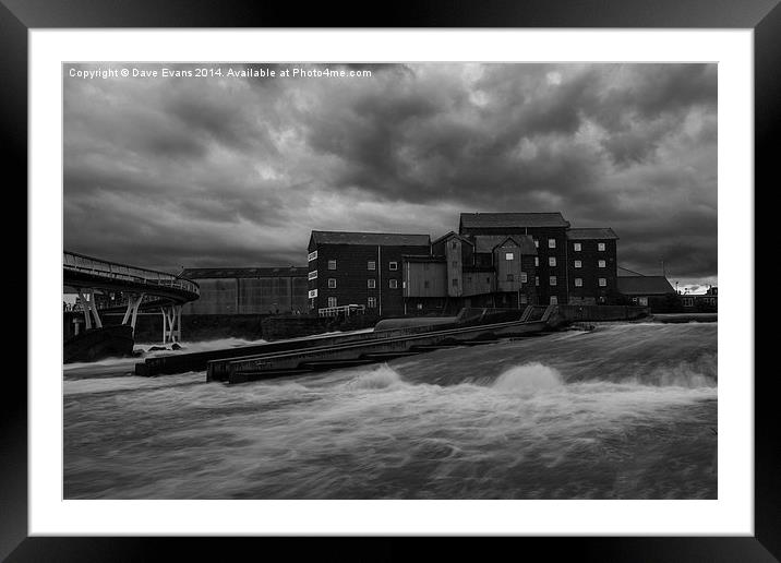 Castleford Flour Mill Framed Mounted Print by Dave Evans
