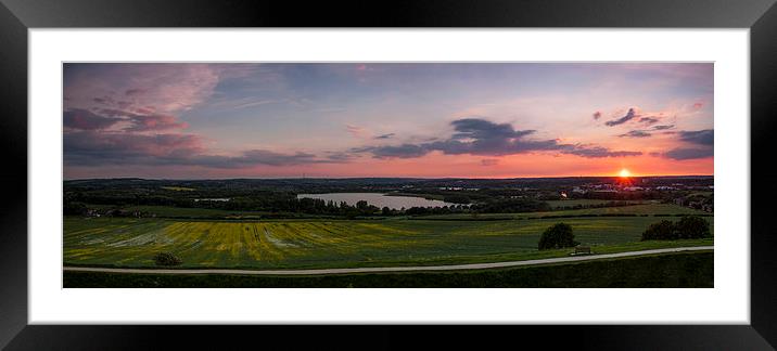 Sunset From Sandal Framed Mounted Print by Dave Evans