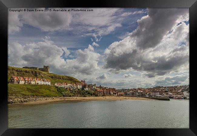  Whitby Big Sky Framed Print by Dave Evans