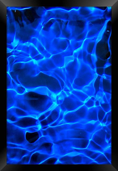 Blue ripples on water Framed Print by Christopher Mullard