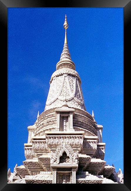 Temple, Laos Framed Print by Christopher Mullard
