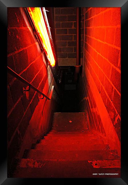 Stairway to Hell Framed Print by Andy Pilcher