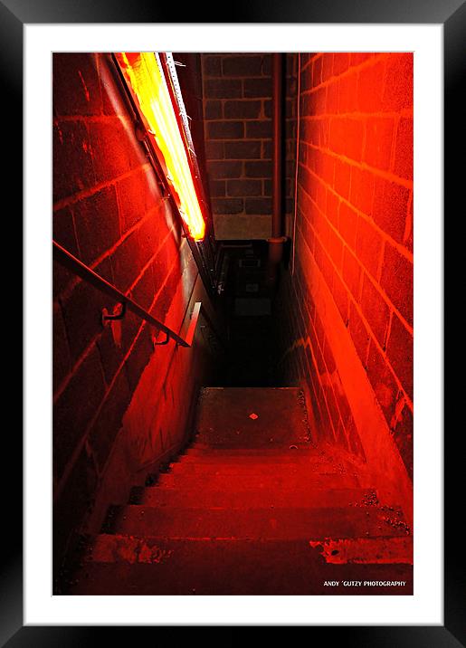 Stairway to Hell Framed Mounted Print by Andy Pilcher