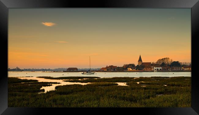 Bosham Sunset Framed Print by Ashley Chaplin