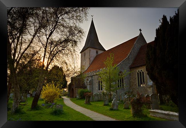 Bosham Church Framed Print by Ashley Chaplin