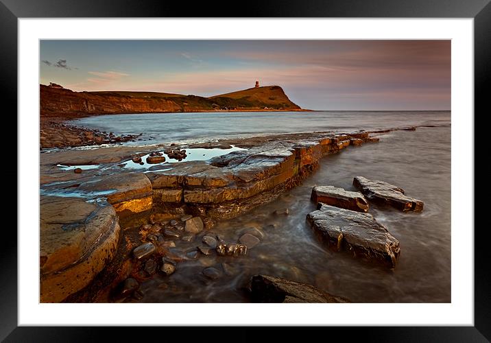 Kimmeridge Sunset 1 Framed Mounted Print by Ashley Chaplin