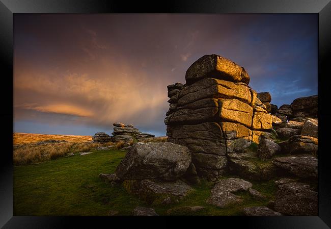 Dartmoor Sunset 2 Framed Print by Ashley Chaplin