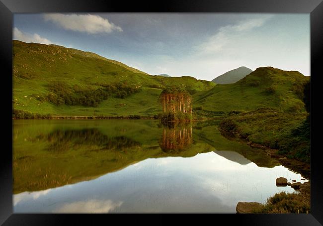 Loch Eilt reflection Framed Print by Ashley Chaplin