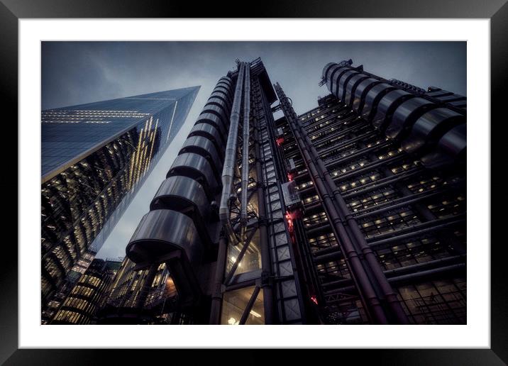 LLoyds Building, City Of London Framed Mounted Print by Ashley Chaplin