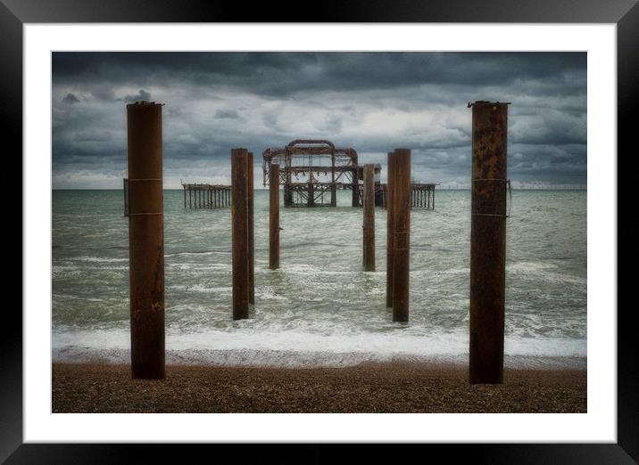 Brighton West Pier Framed Mounted Print by Ashley Chaplin