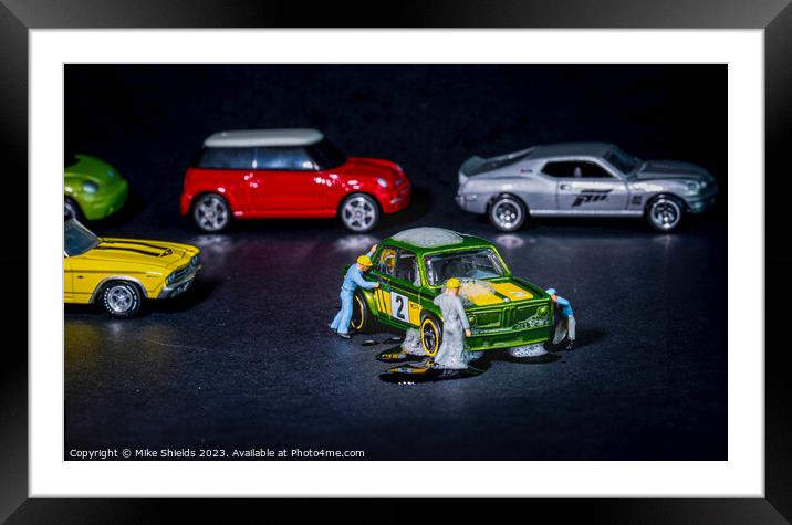 Miniature Vehicle Valet Spectacle Framed Mounted Print by Mike Shields