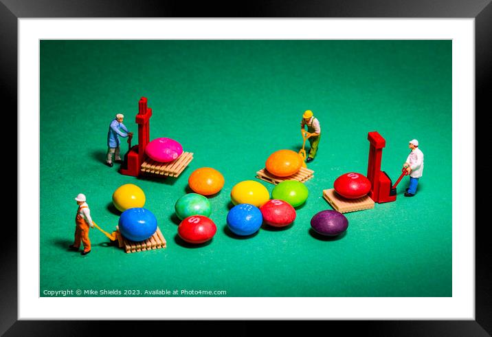 Miniature Workforce Mobilising Sweet Treasures Framed Mounted Print by Mike Shields