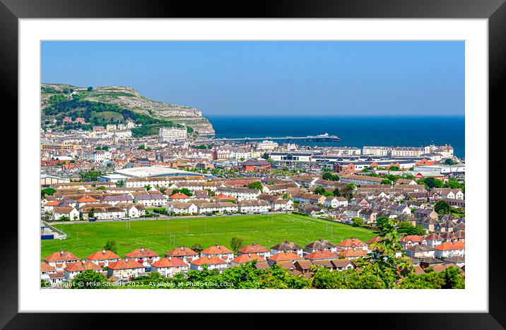 Llandudno Town  Framed Mounted Print by Mike Shields