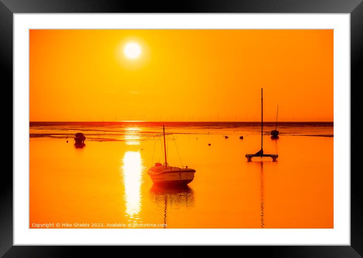 Sky sun Framed Mounted Print by Mike Shields