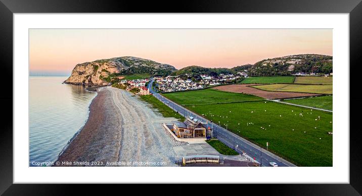 Llandudno Beach and Little Orme Framed Mounted Print by Mike Shields
