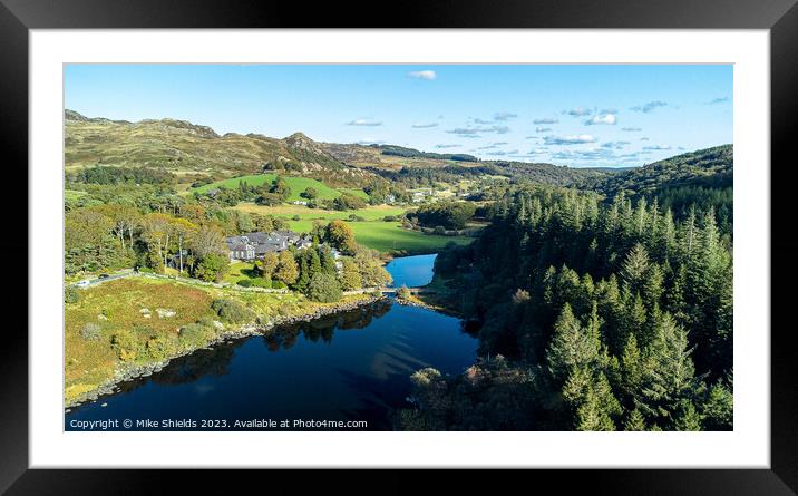 Llynnau Mymbyr Snowdonia Framed Mounted Print by Mike Shields