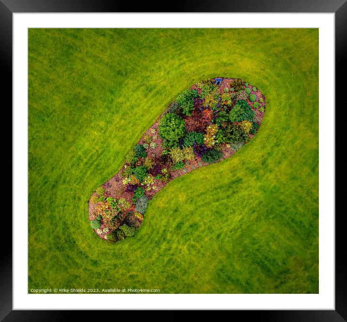 Footprint of Flowers Framed Mounted Print by Mike Shields
