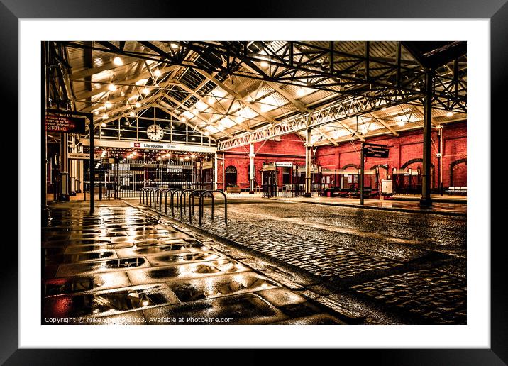 Llandudno Railway Station Framed Mounted Print by Mike Shields