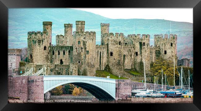 Historic Conwy Castle Framed Print by Mike Shields