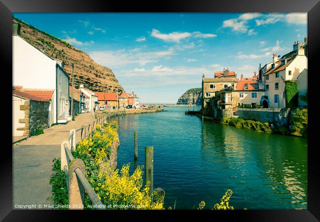 Staithes Beck Framed Print by Mike Shields
