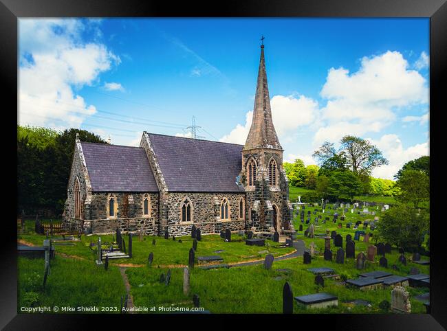 St Mary's Church Llanfairpwllgwyngyll Framed Print by Mike Shields